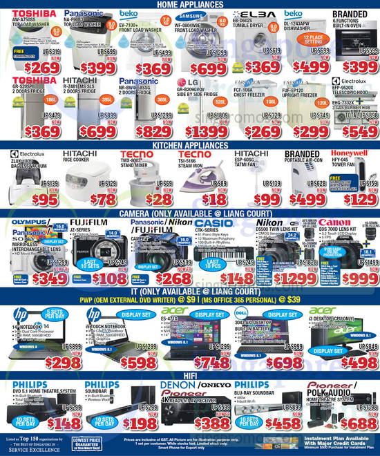 Home Appliances, Kitchen Appliances, Digital Cameras, IT, HIFI, Tecno, Hitachi, Acer, HP, Panasonic, Beko, Elba, Toshiba, Farfalla, Fujifilm, Casio, Nikon, Canon