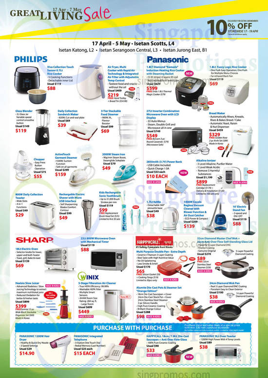 Isetan Kitchen, Home Appliances, Cookwares 13 Apr 2015