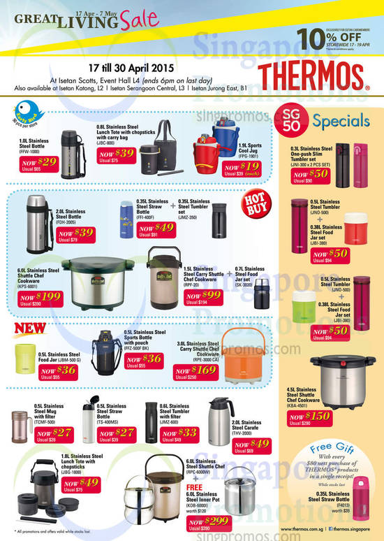 Isetan Thermos Cookware 13 Apr 2015