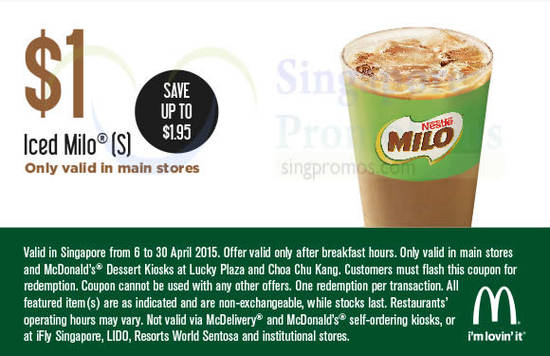 (Main Stores) 1.00 Iced Milo