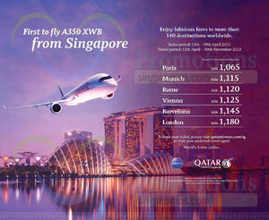 Featured image for (EXPIRED) Qatar Airways Air Fares Promotion 13 – 19 Apr 2015