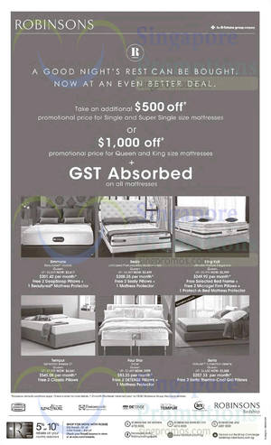 Featured image for Robinsons Mattresses Offers 2 Apr 2015