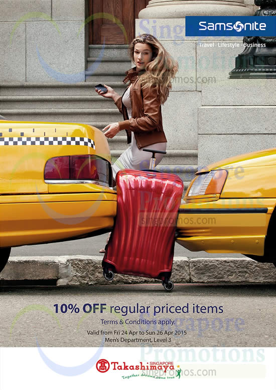 Samsonite takashimaya cheap