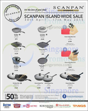 Featured image for (EXPIRED) Scanpan Denmark Kitchenware Sale 30 Apr – 17 May 2015
