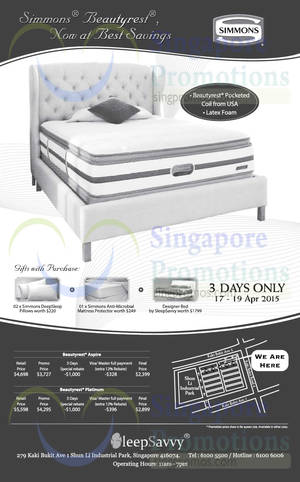 Featured image for SleepSavvy Simmons Mattress Offers 17 Apr 2015