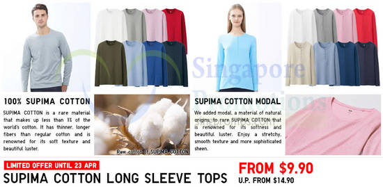 Supima Cotton Long Sleeve Tops