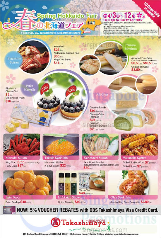 Takashimaya Spring Hokkaido Fair 3 Apr 2015