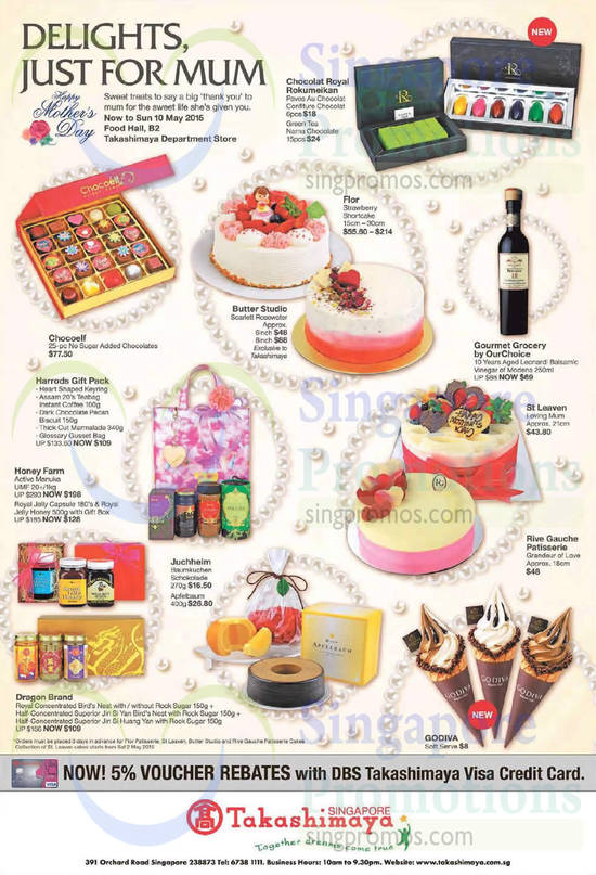 Takashimaya Sweet Treats Offer 24 Apr 2015