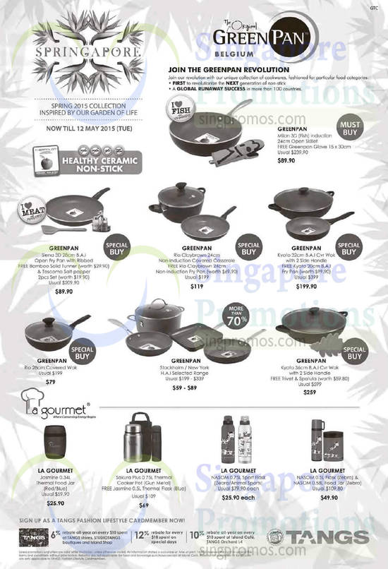 Tangs Greenpan Cookware 30 Apr 2015