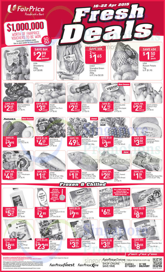 (Till 22 Apr) Fresh Deals Fruits, Seafood, Frozen, Chilled