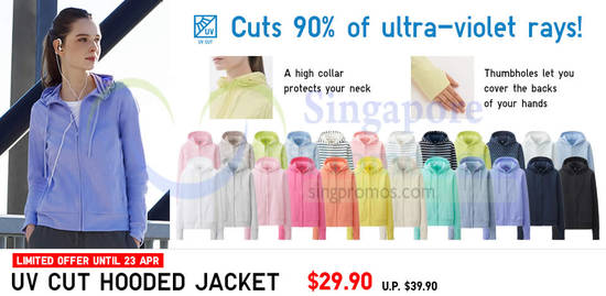 UV Cut Full Zip Hooded Jacket