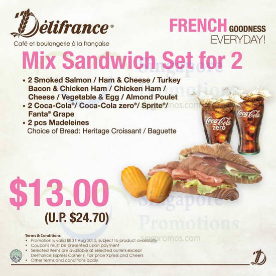 13.00 Mix Sandwich Set for 2