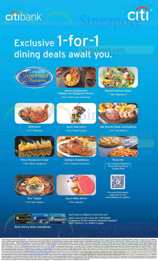 17 May 1 For 1 Dining Deals Participating Restaurants