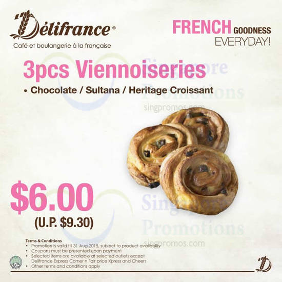 6.00 3pcs Viennoiseries