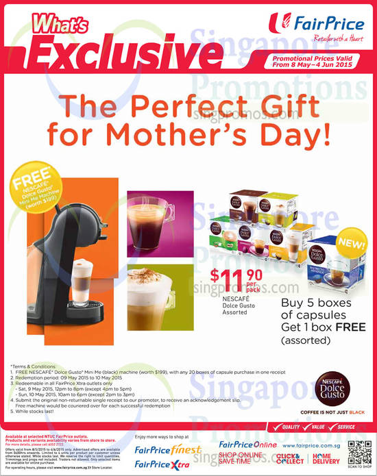 8 May Nescafe Dolce Gusto Capsules Assorted Buy 5 Get 1 Free