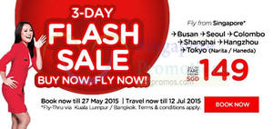 Featured image for (EXPIRED) Air Asia 3-Day Flash Sale 25 – 27 May 2015