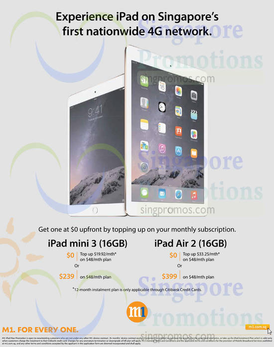 Apple iPad mini 3, iPad Air 2 Plans