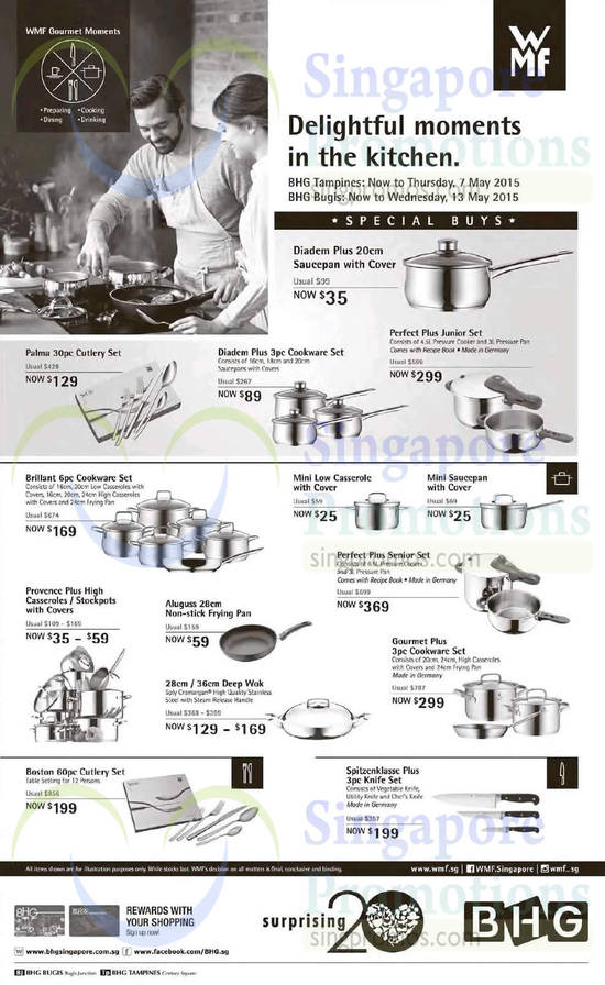 BHG WMF Cookware Offers 1 May 2015