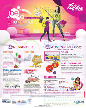 Featured image for Bedok Mall Be a Shopaholic Promotions & Activities 31 May – 30 Jun 2015