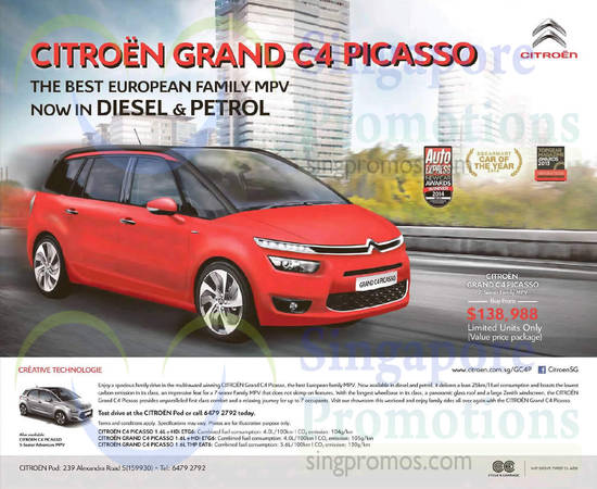 Citroen Grand C4 Picasso 23 May 2015