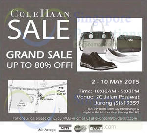 Featured image for (EXPIRED) Cole Haan Grand Sale 2 – 10 May 2015