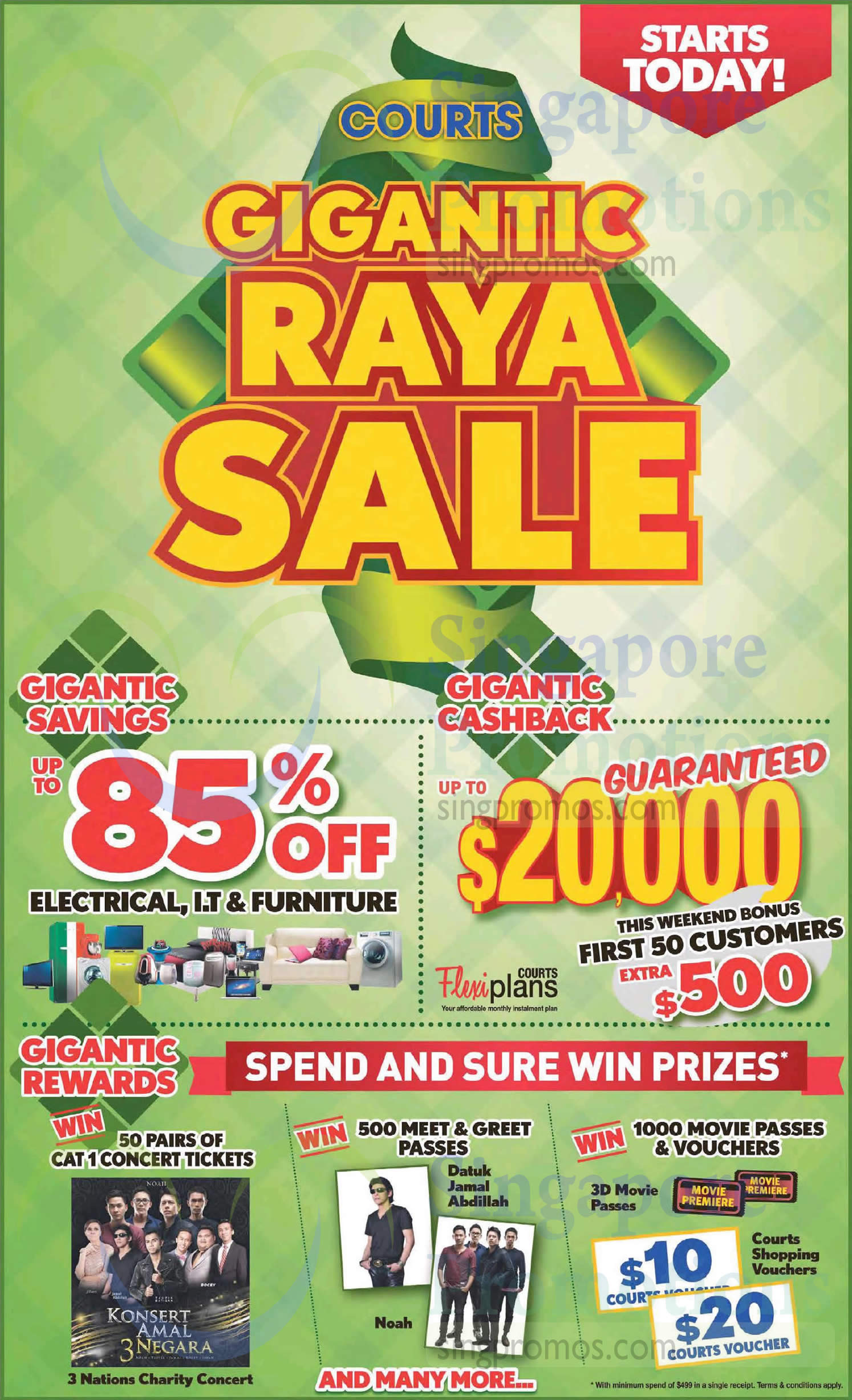 Featured image for Courts Gigantic Raya Sale Offers 2 - 4 May 2015
