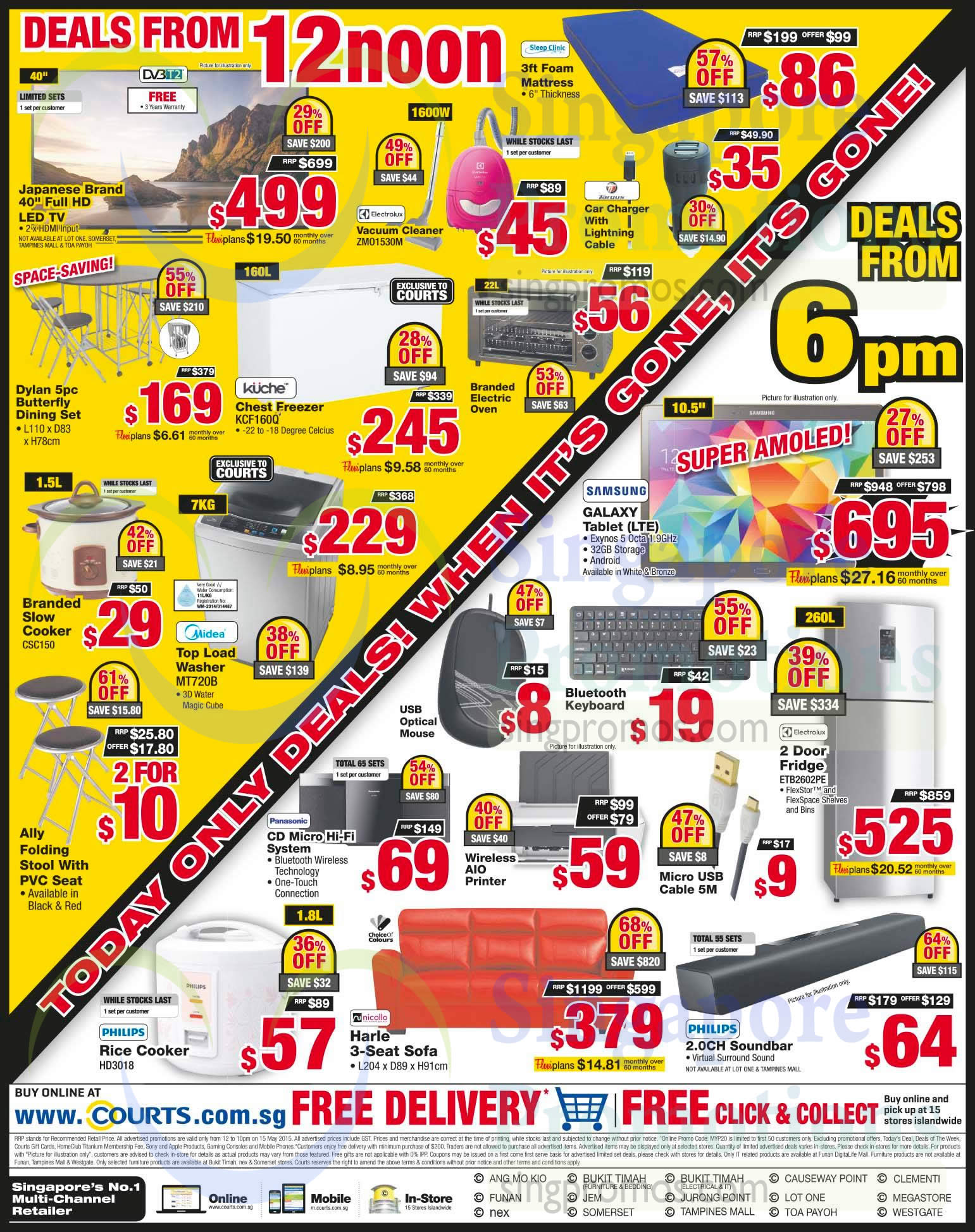 Deals from 12Noon 6pm Deals Home Appliances Sofa Sets