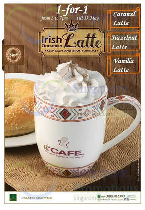 Featured image for Dr.Cafe Coffee 1-for-1 New Flavoured Latte (3pm – 7pm) 12 – 15 May 2015