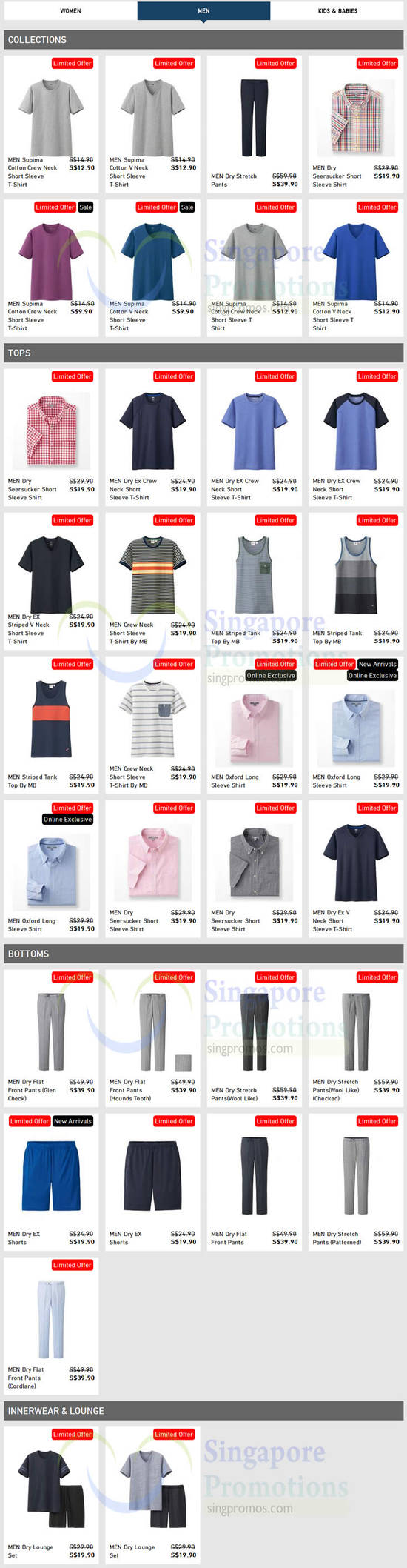 (Est till 10 May) Men Limited Offers