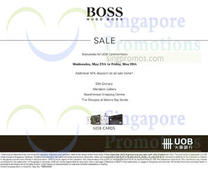 Featured image for (EXPIRED) Hugo Boss Sale 28 May 2015