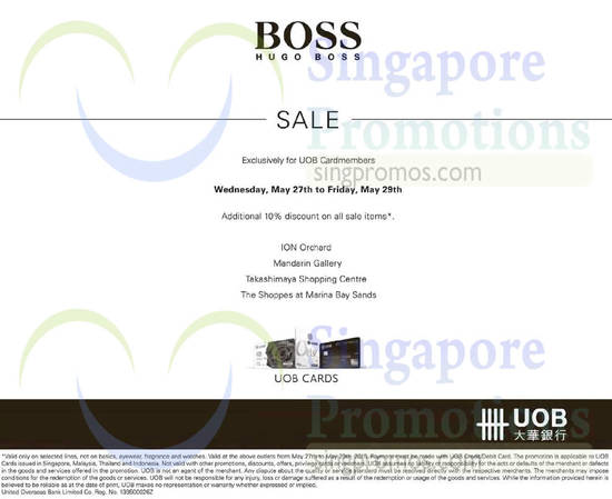 Hugo Boss 27 May 2015