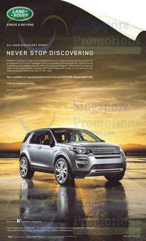Featured image for Land Rover Discovery Sport Offer 1 May 2015