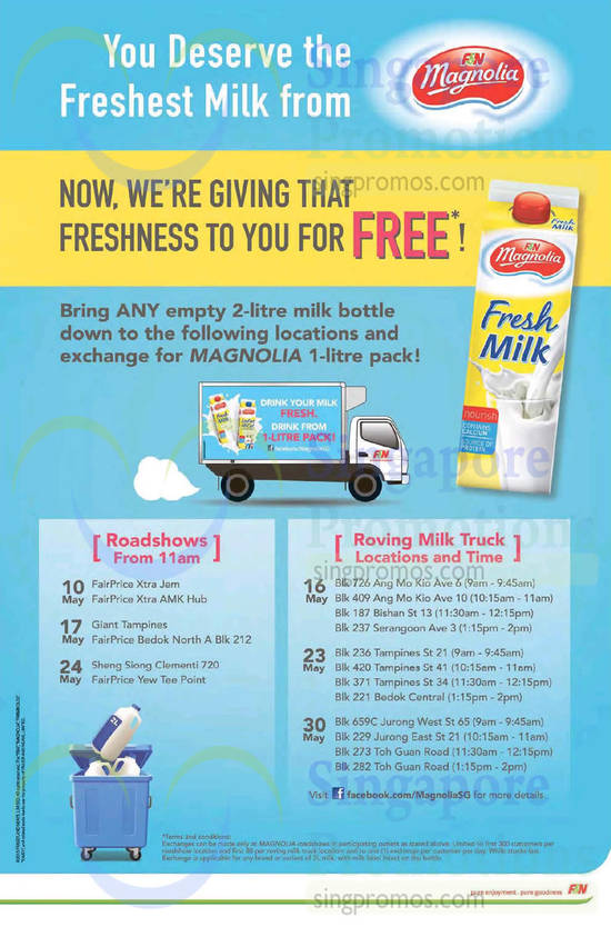 Magnolia Free Milk Roadshows 5 May 2015