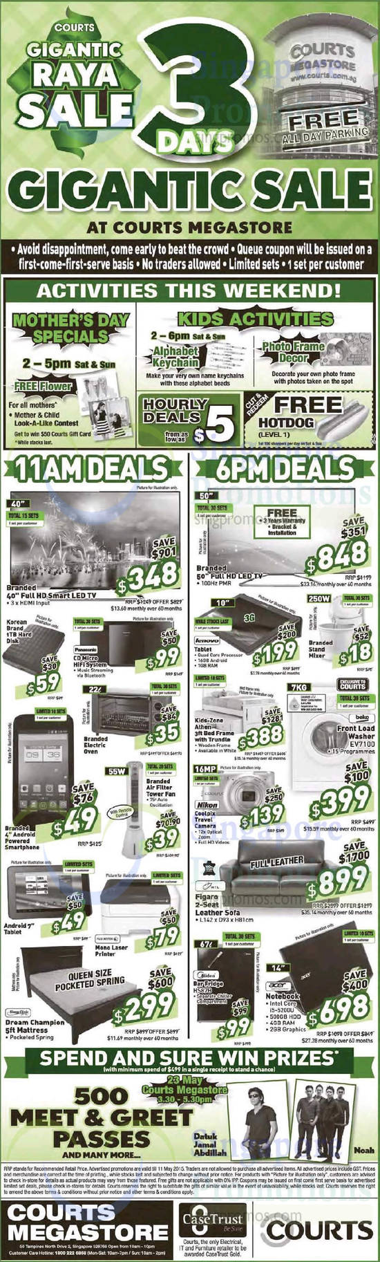 Megastore 11am, 6pm Deals, Furniture, Mattress, Sofa, Tablets, Notebook, TVs, Smartphone, Printer, HTL, Sleep Clinic, Beko, Midea