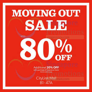 Featured image for New Look Moving Out Sale @ Citylink Mall 15 May 2015
