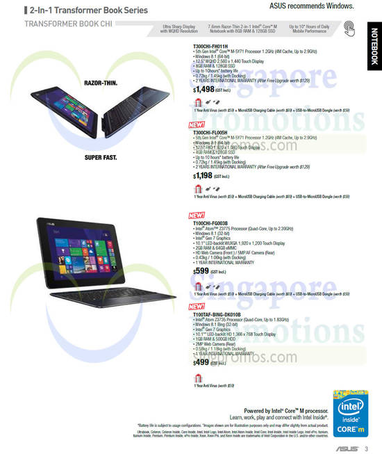 Notebooks 2-in-1 Transformer Book