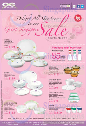 Featured image for OG Diningware Great Singapore Sale Offers 21 May – 7 Jun 2015