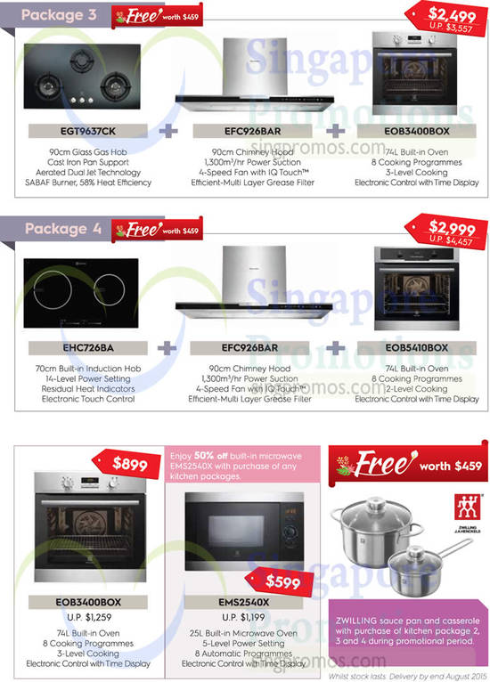 Ovens, Free Zwilling Sauce Pan, Casserole