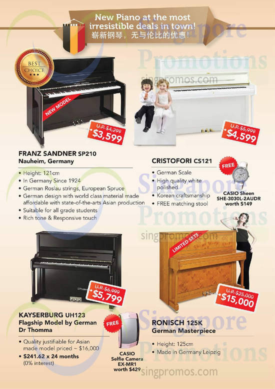 Pianos Franz Sandner, Kayserburg, Ronisch