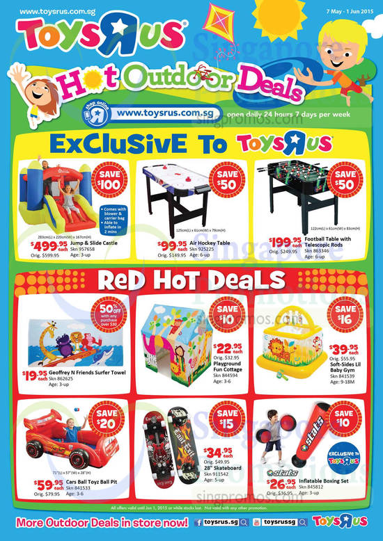 Red Hot Deals Towel, Cottage, Baby Gym, Skateboard, Boxing Set