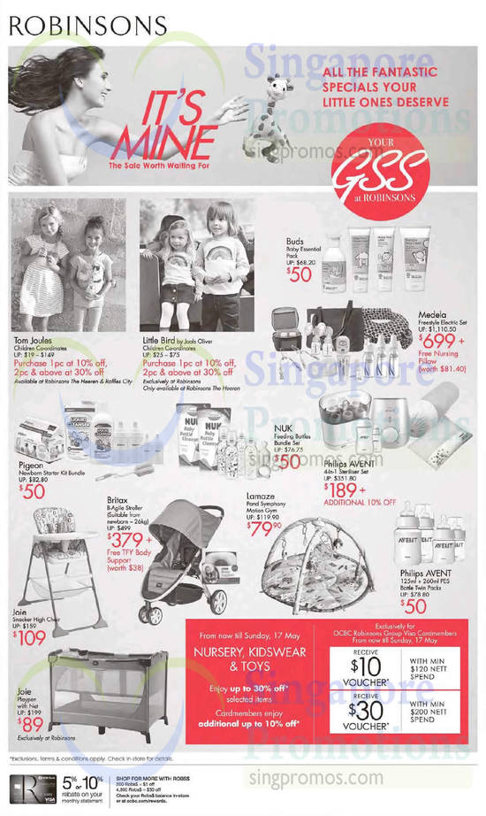 Robinsons, Nursery, Kidswear n Toys 15 May 2015