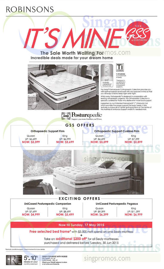 Sealy Posturepedic Mattresses, Orthopaedic Support Firm, Orthopaedic Support Cushion Firm, UniCased Posturepedic Companion