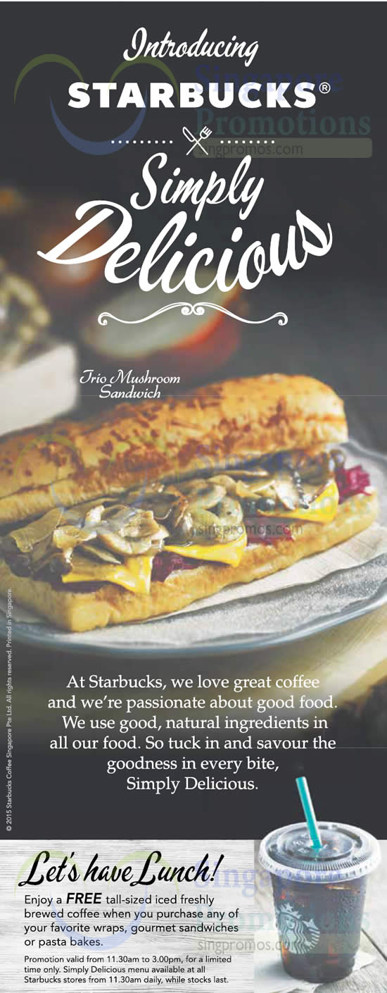 starbucks sandwich wrap coffee pasta jun 3pm 1130am menu