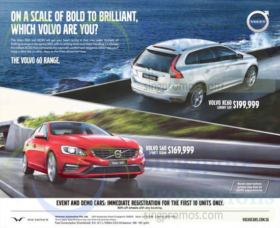 Volvo XC60, S60 23 May 2015