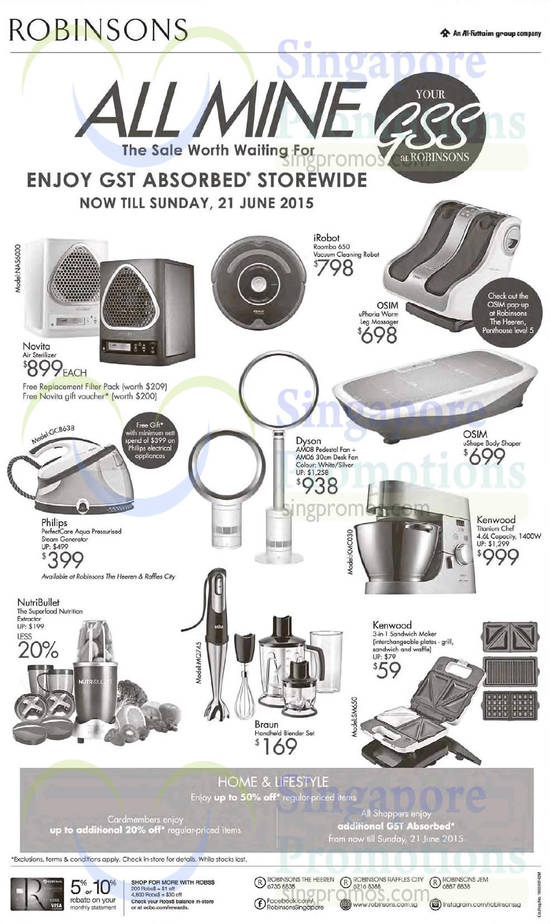 19 Jun Massagers, Fan, Air Sterilizer, Blender, Sandwish Maker, Steam Generator