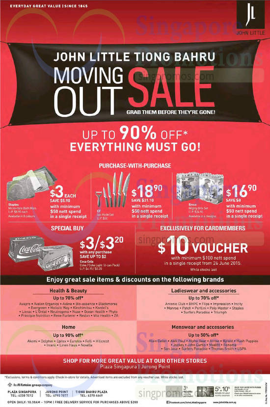 26 Jun Purchase with Purchase, Special Buys, Cardmember Special Voucher, Discounted Items, Brands