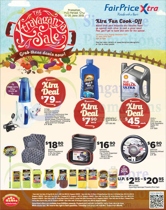 Automotive Products, Vacuum Cleaner, Fully Synthetic Motor Oil, Car Mats, Car Trunk Organiser, Cleaning Products, Titan, Shell, Driven