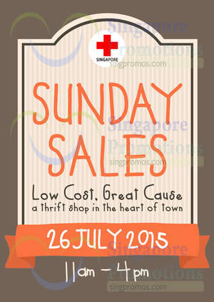Featured image for (EXPIRED) Singapore Red Cross Sunday Sales 26 Jul 2015
