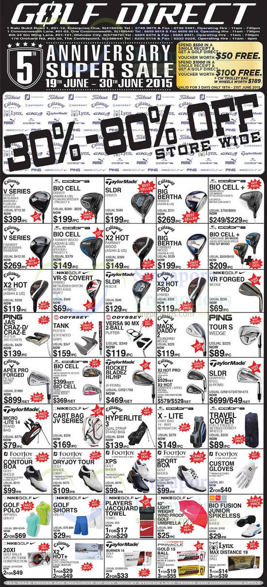 Golf Direct 18 Jun 2015