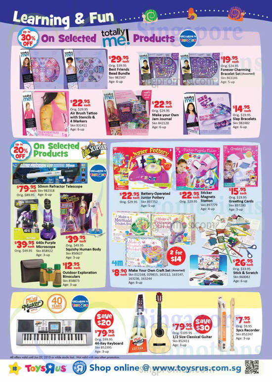 Learning n Fun Girl Accessories Toys, Learning Toys, Musical Toys, Keyboard, Guitar, Telescope, Microscope, Recorder, Edu Science